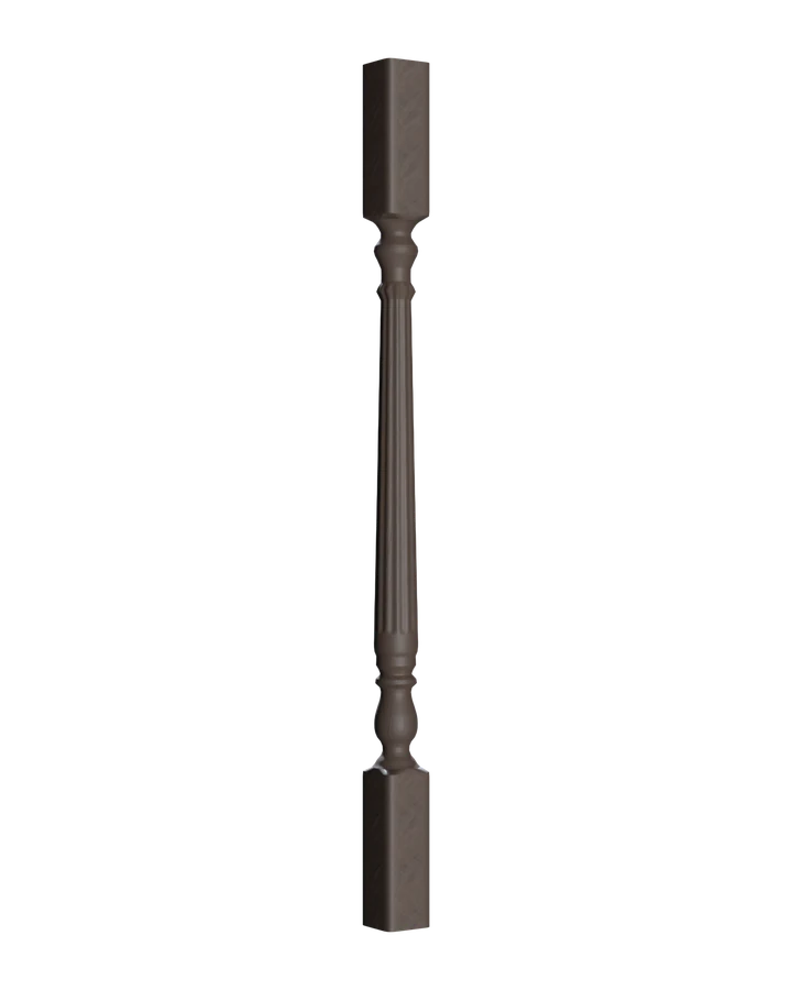 Fluted Taper Baluster, turned in black walnut